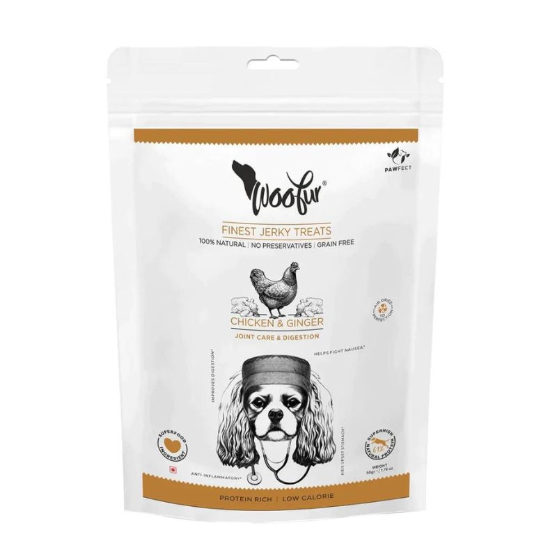 Woofur: Air Dried Treats for Dogs - Chicken & Ginger